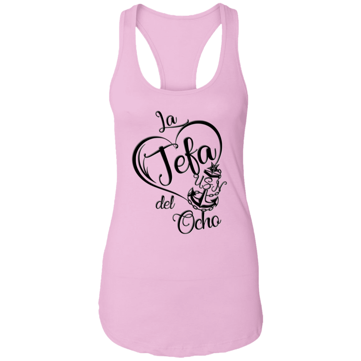 La Jefa del Ocho Ladies Racerback Tank