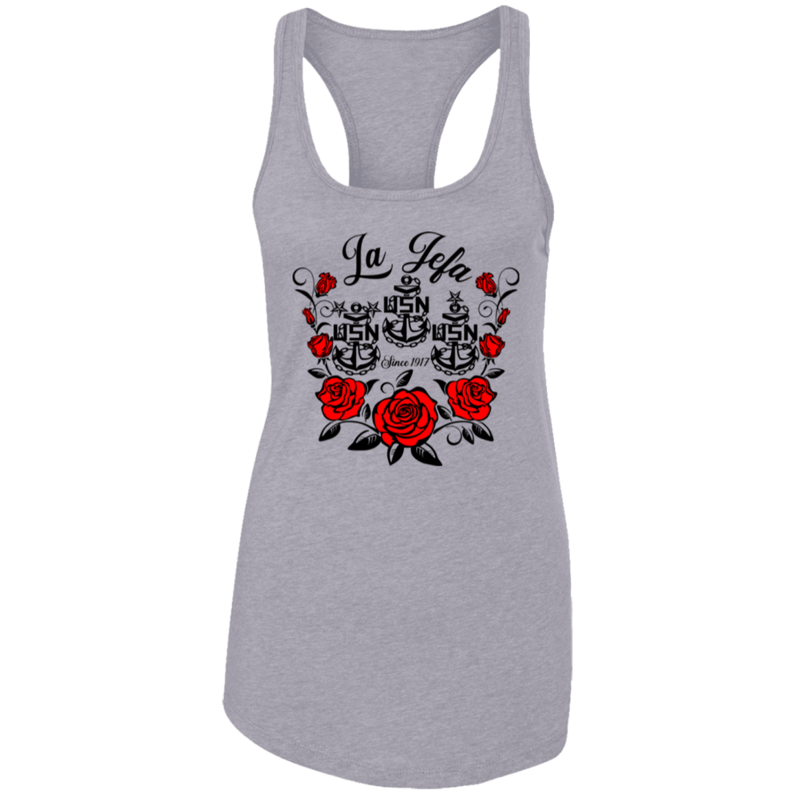 La Jefa Rose Ladies Racerback Tank