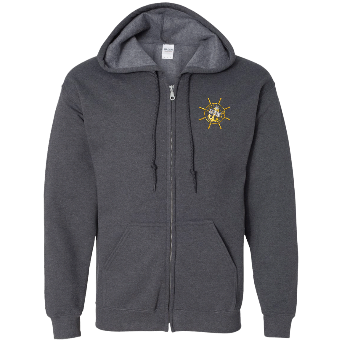 Nautical El Jefe Zip Up Hooded Sweatshirt