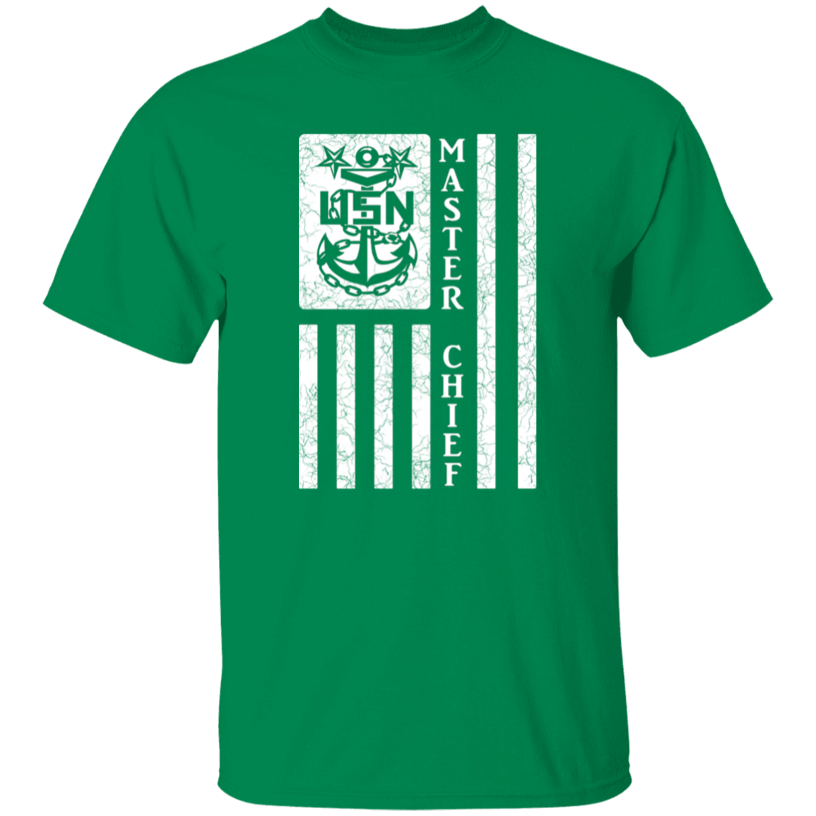 Master Chief Flag White 5.3 oz. T-Shirt