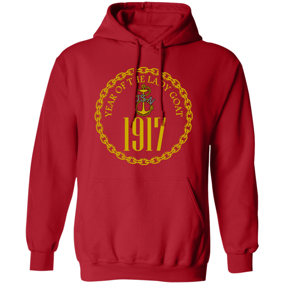 Year of the Lady Goat Gold Pullover Hoodie