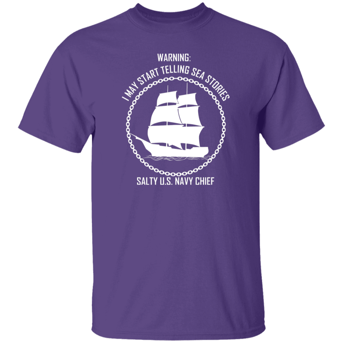 Salty Sea Story White 5.3 oz. T-Shirt