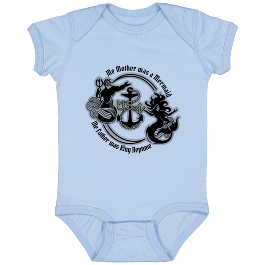 Me Mother and Father V2 Infant Jersey Bodysuit Onsie