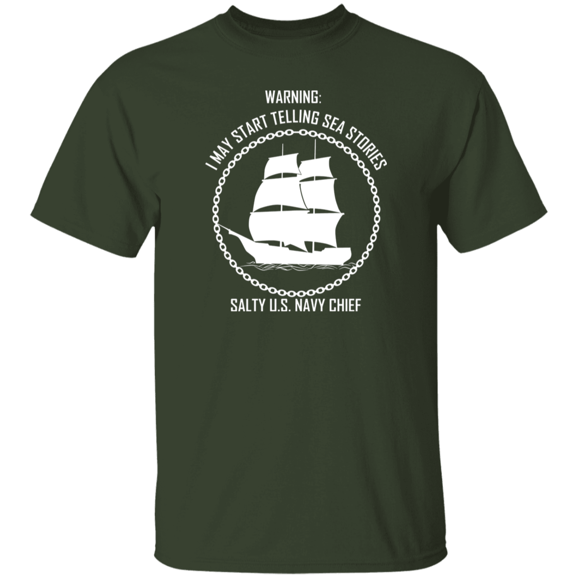 Salty Sea Story White 5.3 oz. T-Shirt