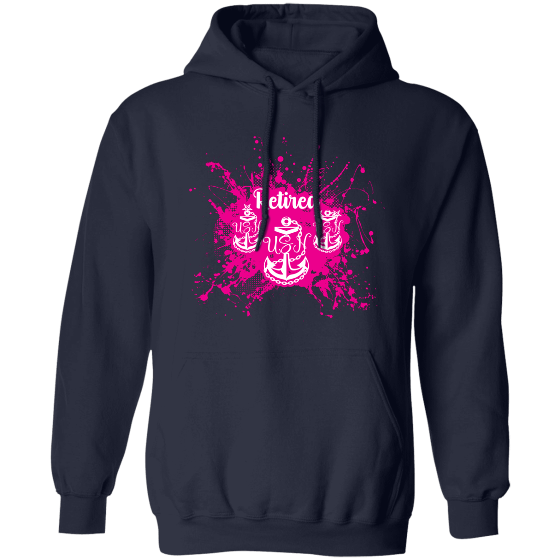 Retired Chief Pink Paint Pullover Hoodie