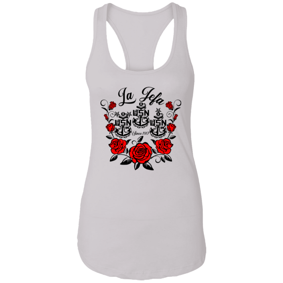 La Jefa Rose Ladies Racerback Tank