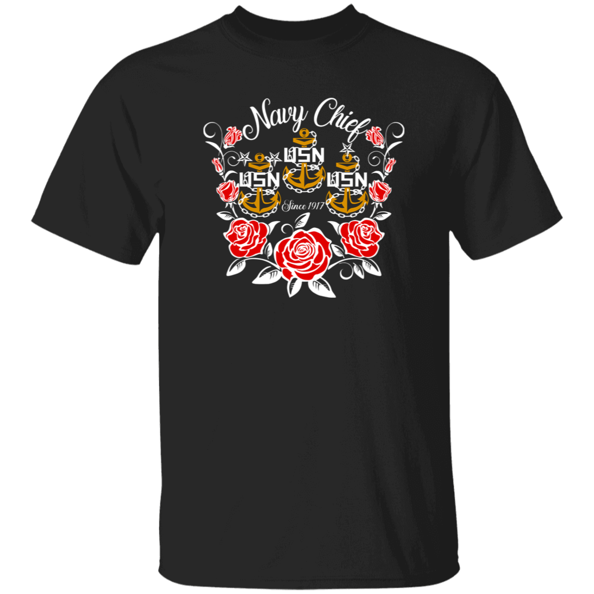 Navy Chief Rose Gold 5.3 oz. T-Shirt