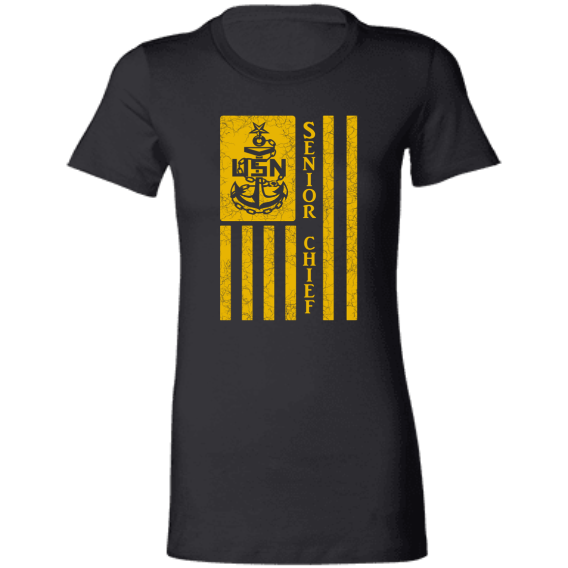 Senior Chief Flag Gold Ladies' Favorite T-Shirt