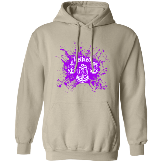 Retired Chief Purple Paint Pullover Hoodie