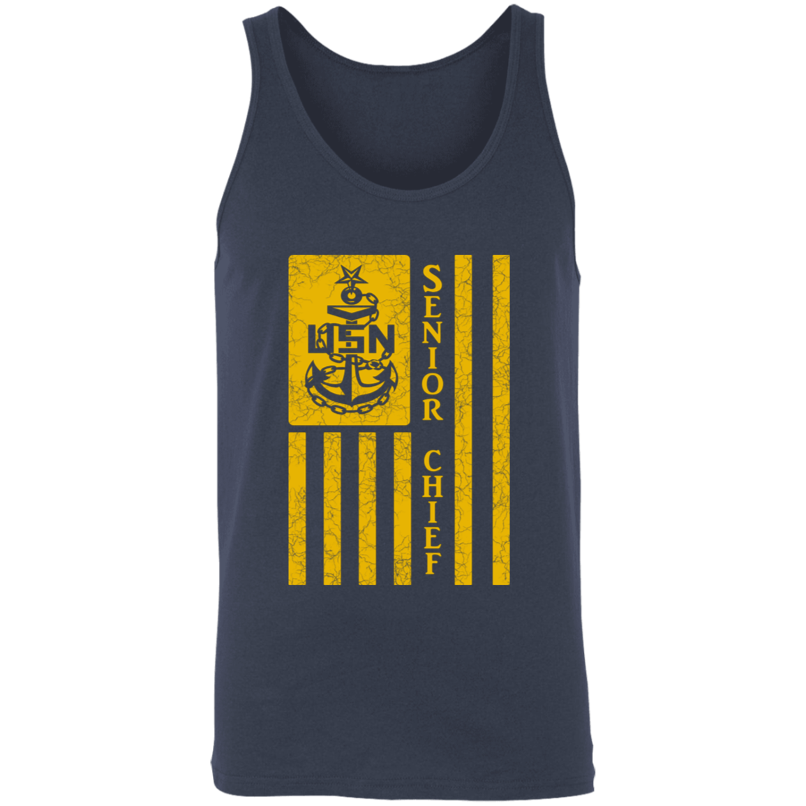 Senior Chief Flag Gold Unisex Tank