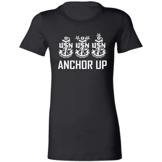 Anchor Up White Design Ladies' Favorite T-Shirt
