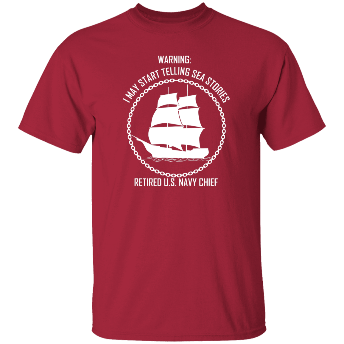 Retired Sea Stories White 5.3 oz. T-Shirt