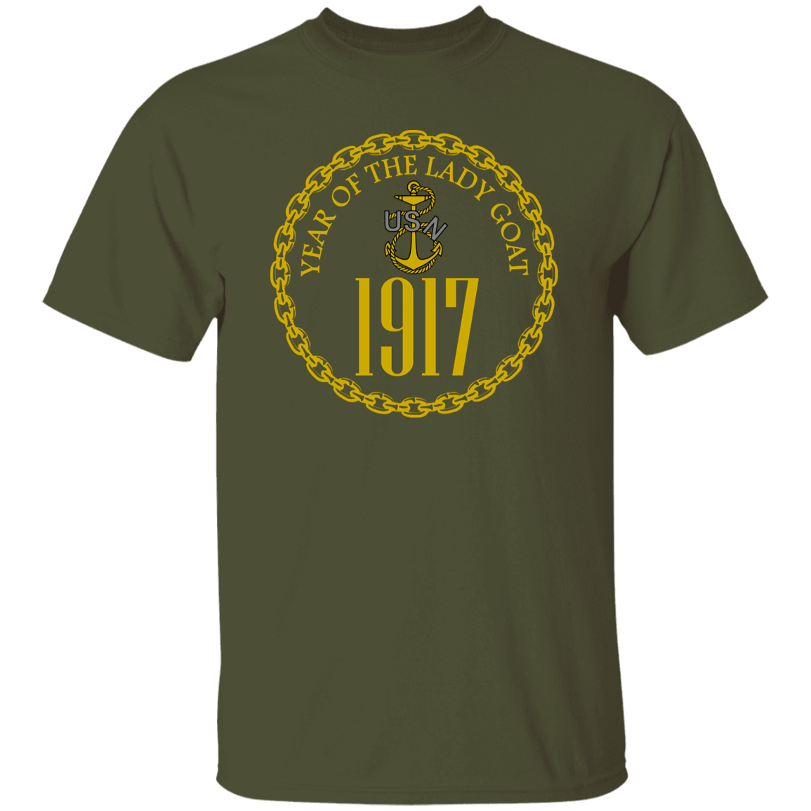 Year of the Lady Goat Gold 5.3 oz. T-Shirt