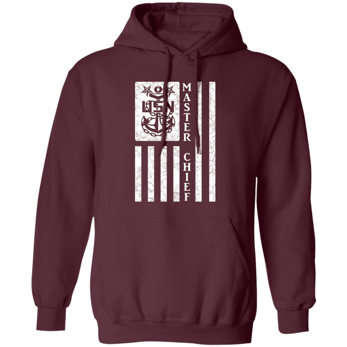 Master Chief Flag White Pullover Hoodie