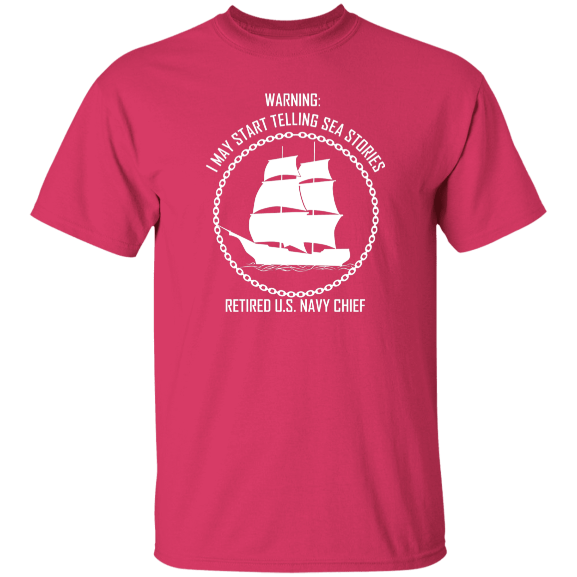 Retired Sea Stories White 5.3 oz. T-Shirt