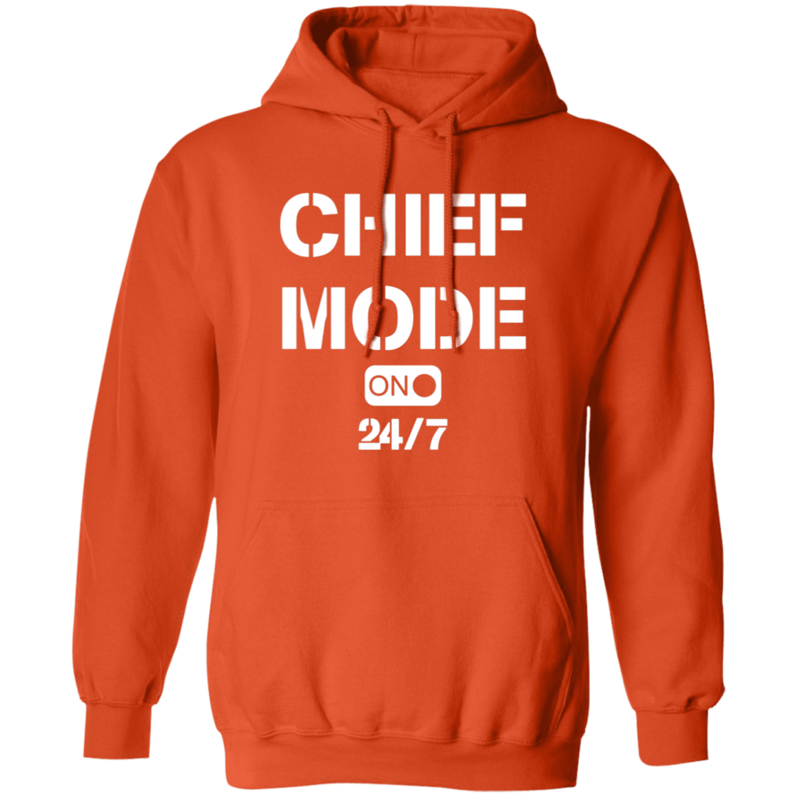 Chief Mode White Pullover Hoodie
