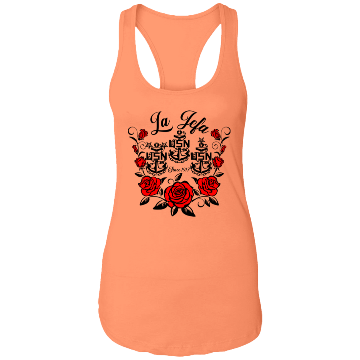 La Jefa Rose Ladies Racerback Tank