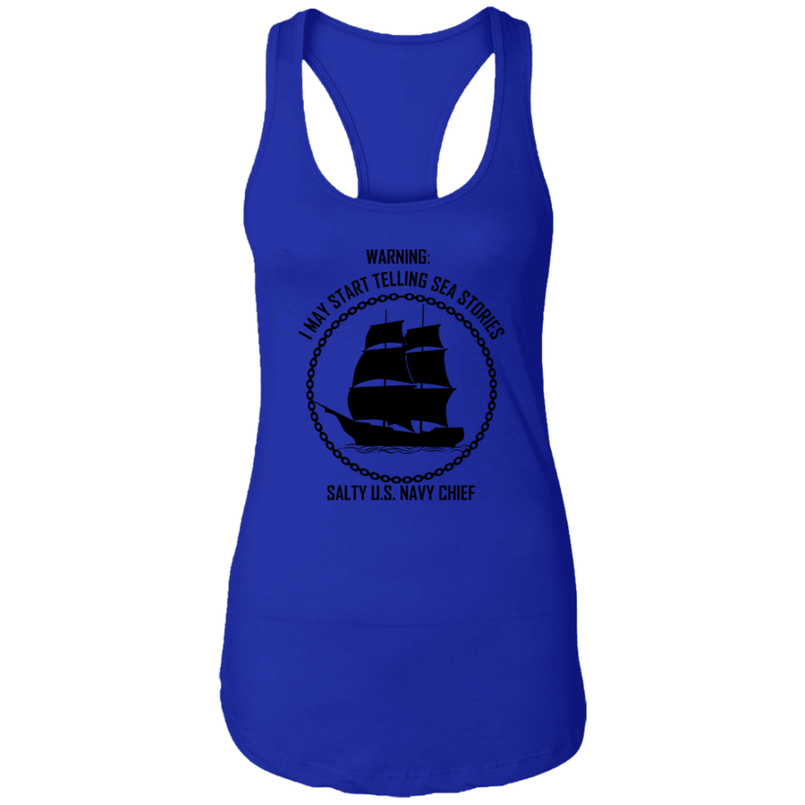 Salty Sea Story Ladies Racerback Tank