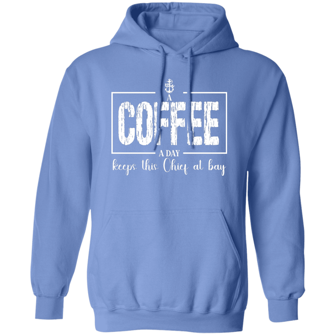 A Coffee a Day White Design Pullover Hoodie