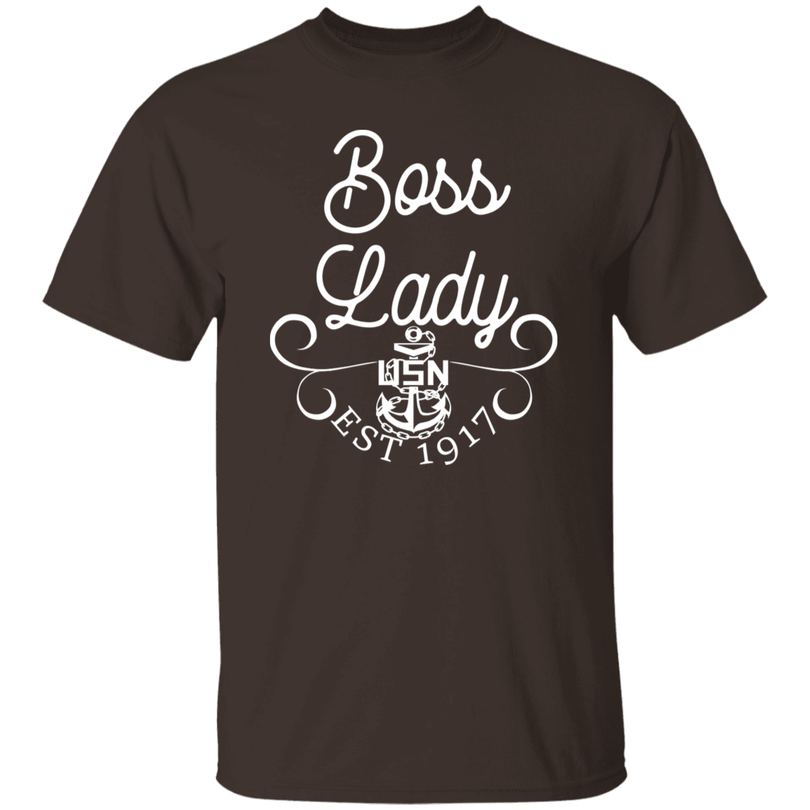 Boss Lady White Design 5.3 oz. T-Shirt