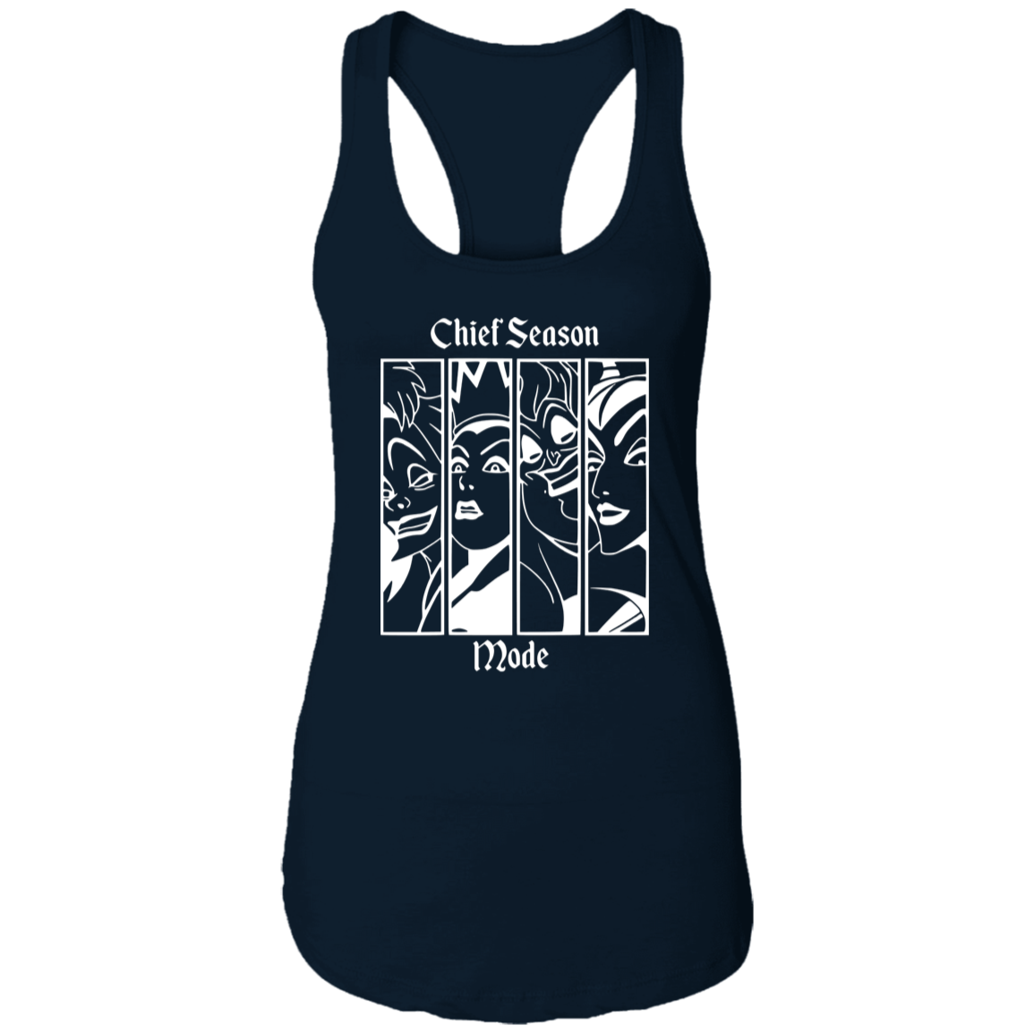 Wicked Mode White Pullover Hoodie Ladies Racerback Tank