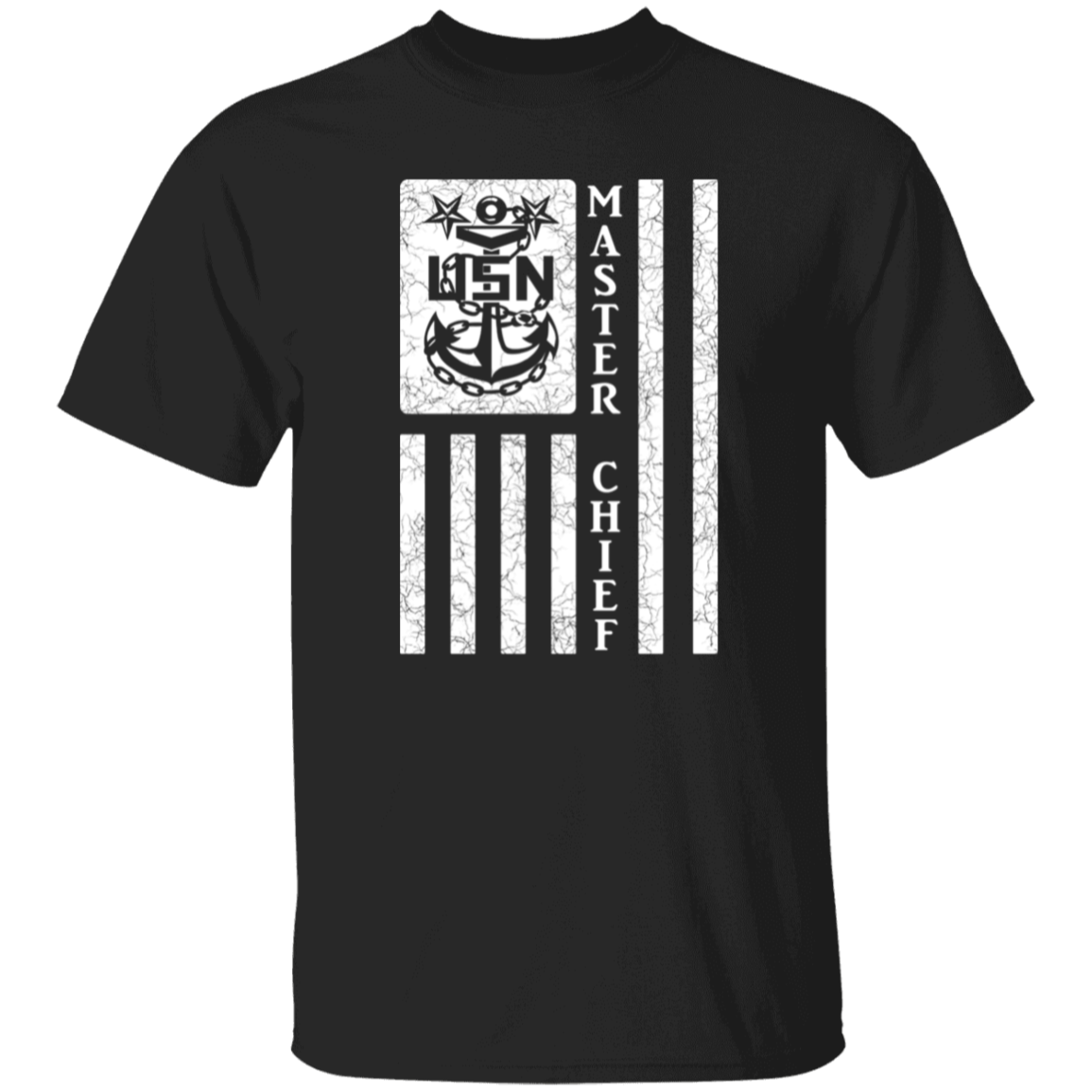 Master Chief Flag White 5.3 oz. T-Shirt