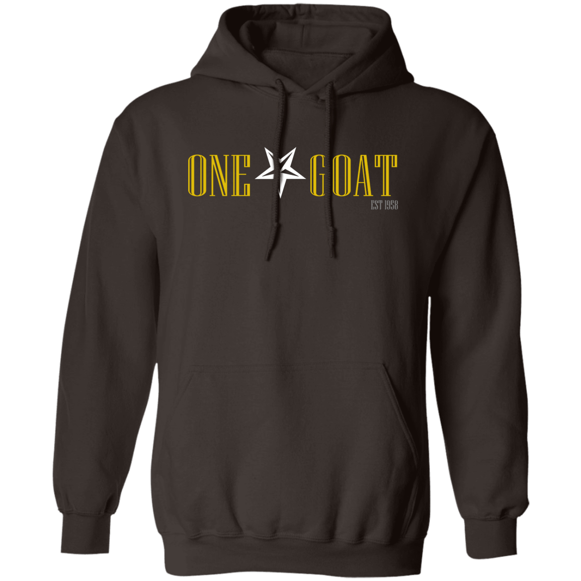 One Star Goat Gold Pullover Hoodie