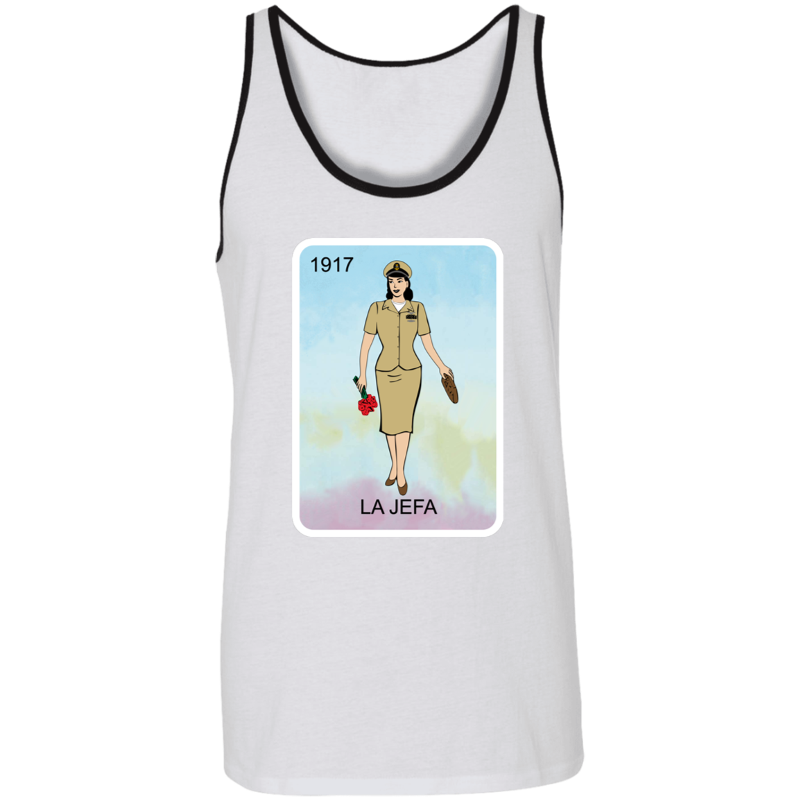 La Jefa Brown Shoe Unisex Tank