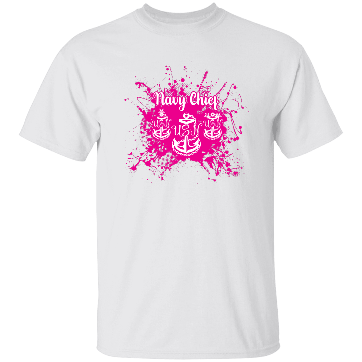 Navy Chief Pink Paint 5.3 oz. T-Shirt