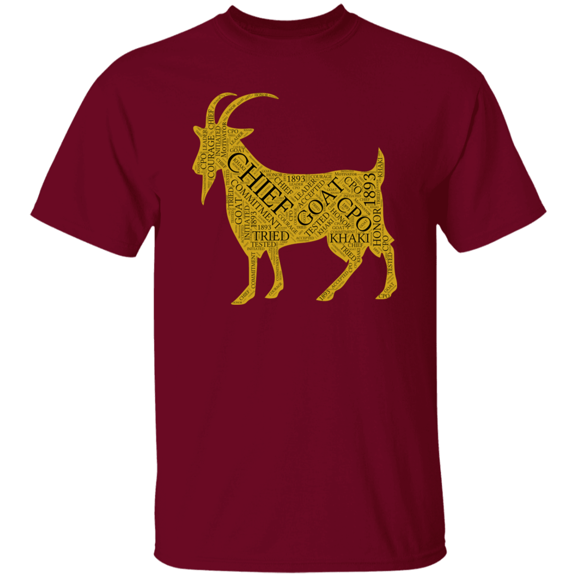 Goat Word Gold 5.3 oz. T-Shirt