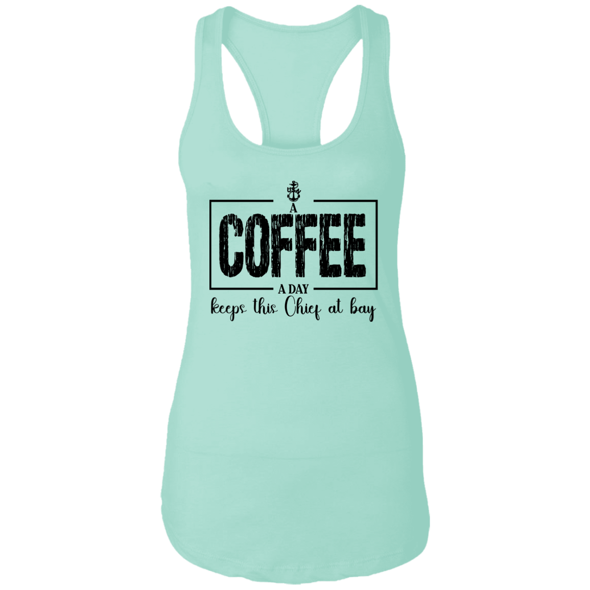 A Coffee a Day Ladies Racerback Tank