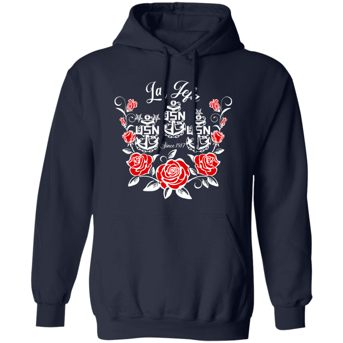 La Jefa Rose White Pullover Hoodie