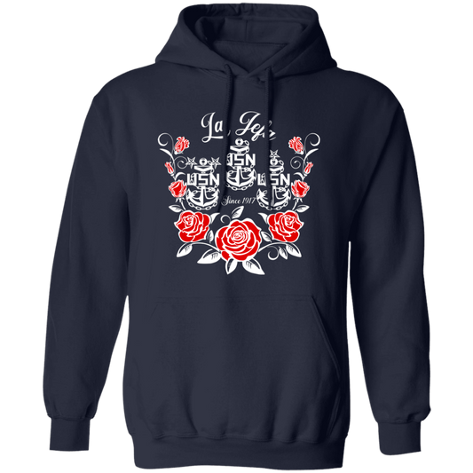 La Jefa Rose White Pullover Hoodie