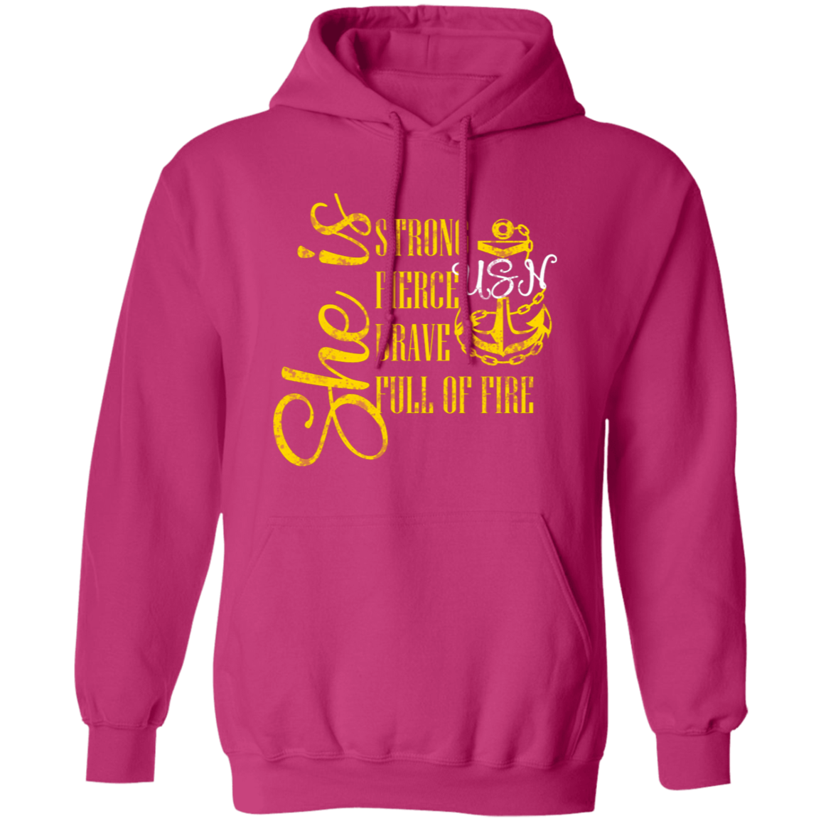 She Is Gold Pullover Hoodie