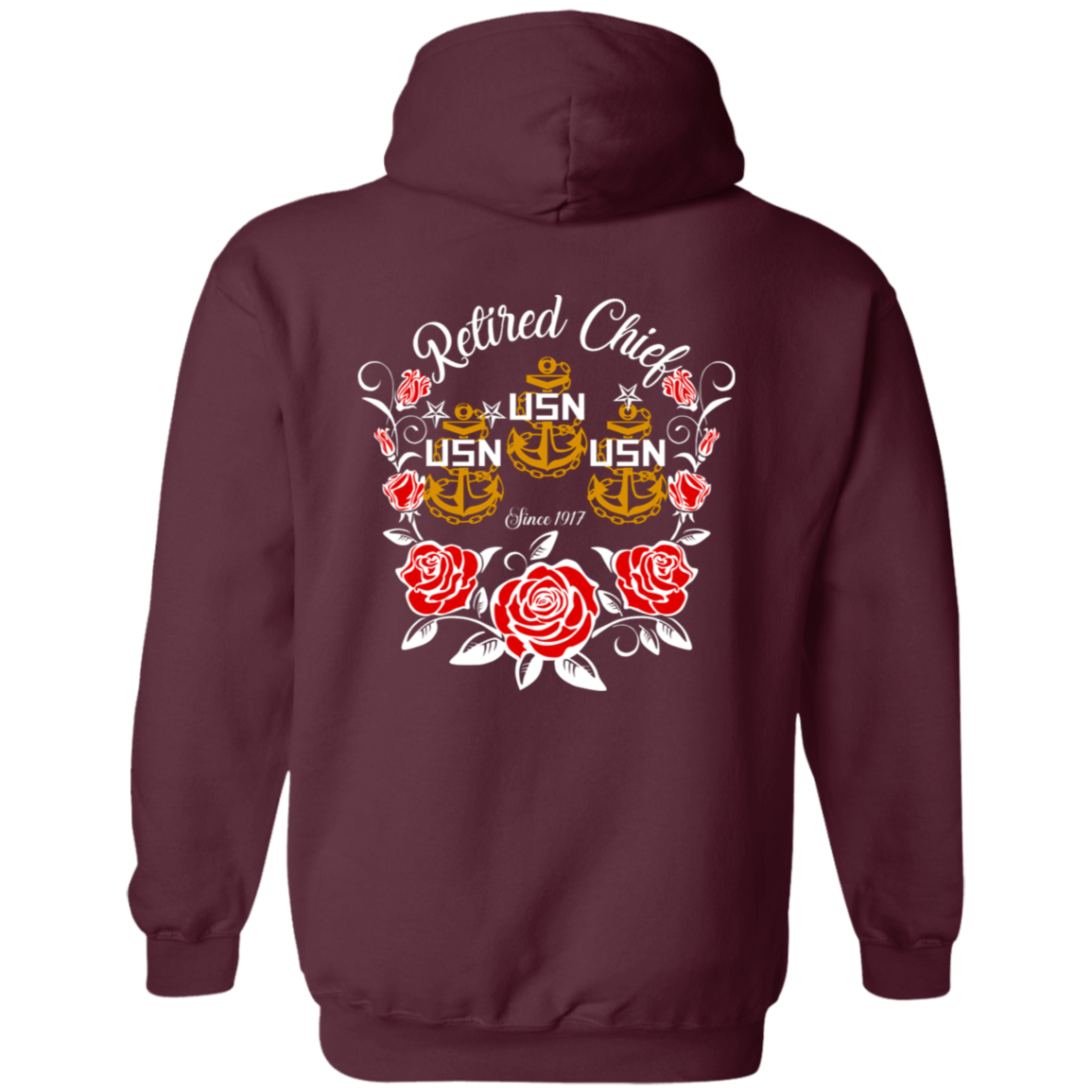 Retired Chief Rose FB Pullover Hoodie