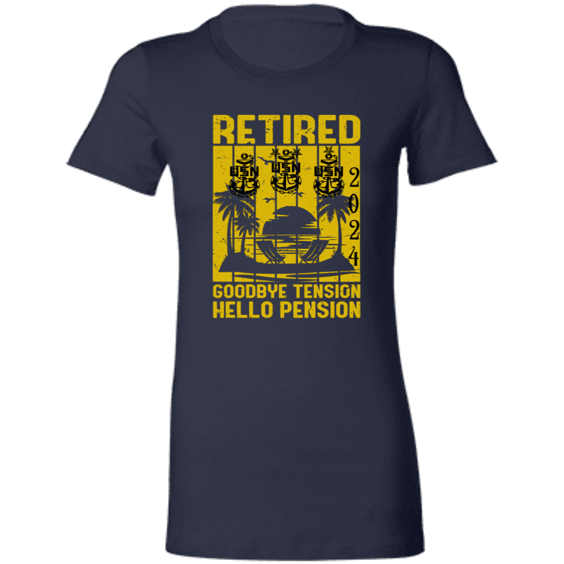 Hello Pension Retired V2 Ladies' Favorite T-Shirt
