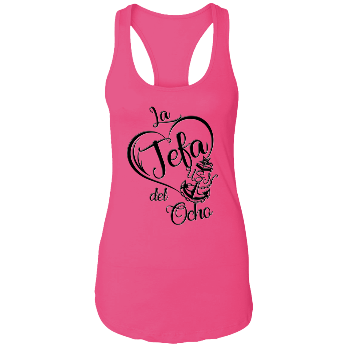 La Jefa del Ocho Ladies Racerback Tank