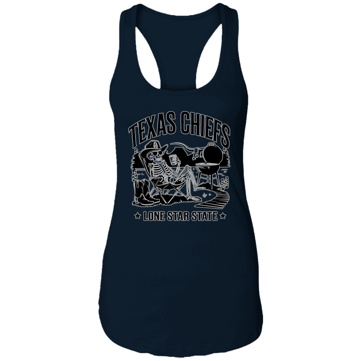 Lone Star State Texas Chiefs Ladies Racerback Tank