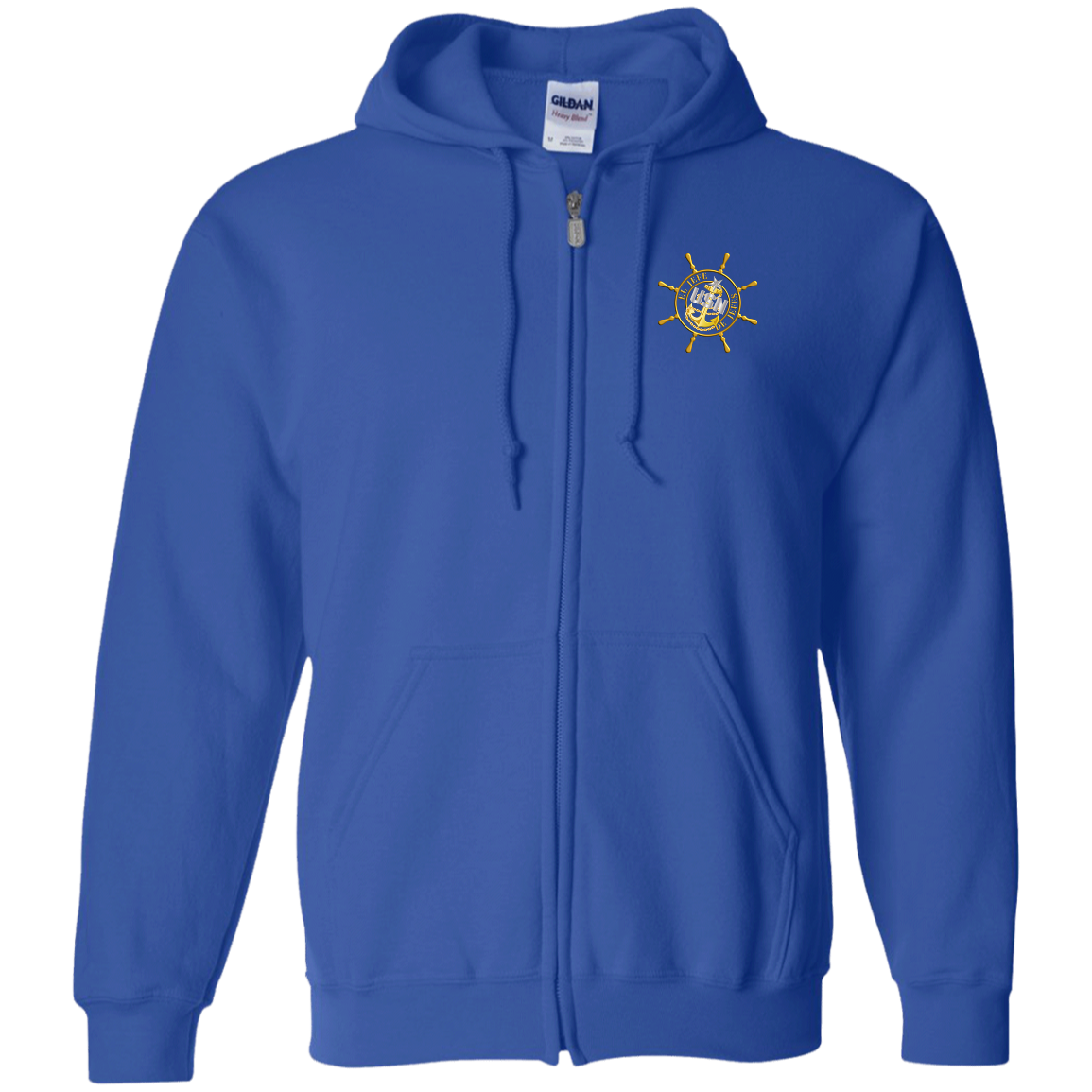 Nautical El Jefe Zip Up Hooded Sweatshirt