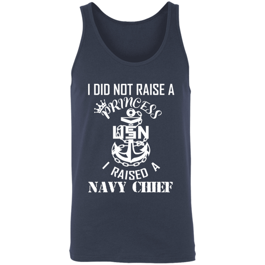 I Did Not Raise A Princess White Design Unisex Tank