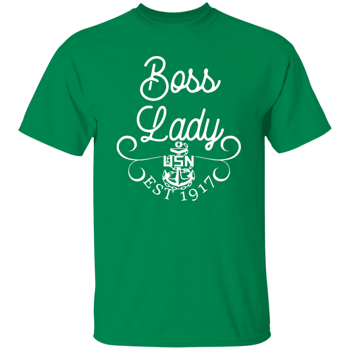 Boss Lady White Design 5.3 oz. T-Shirt