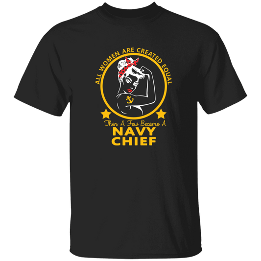 Navy Girl Chief Gold 5.3 oz. T-Shirt