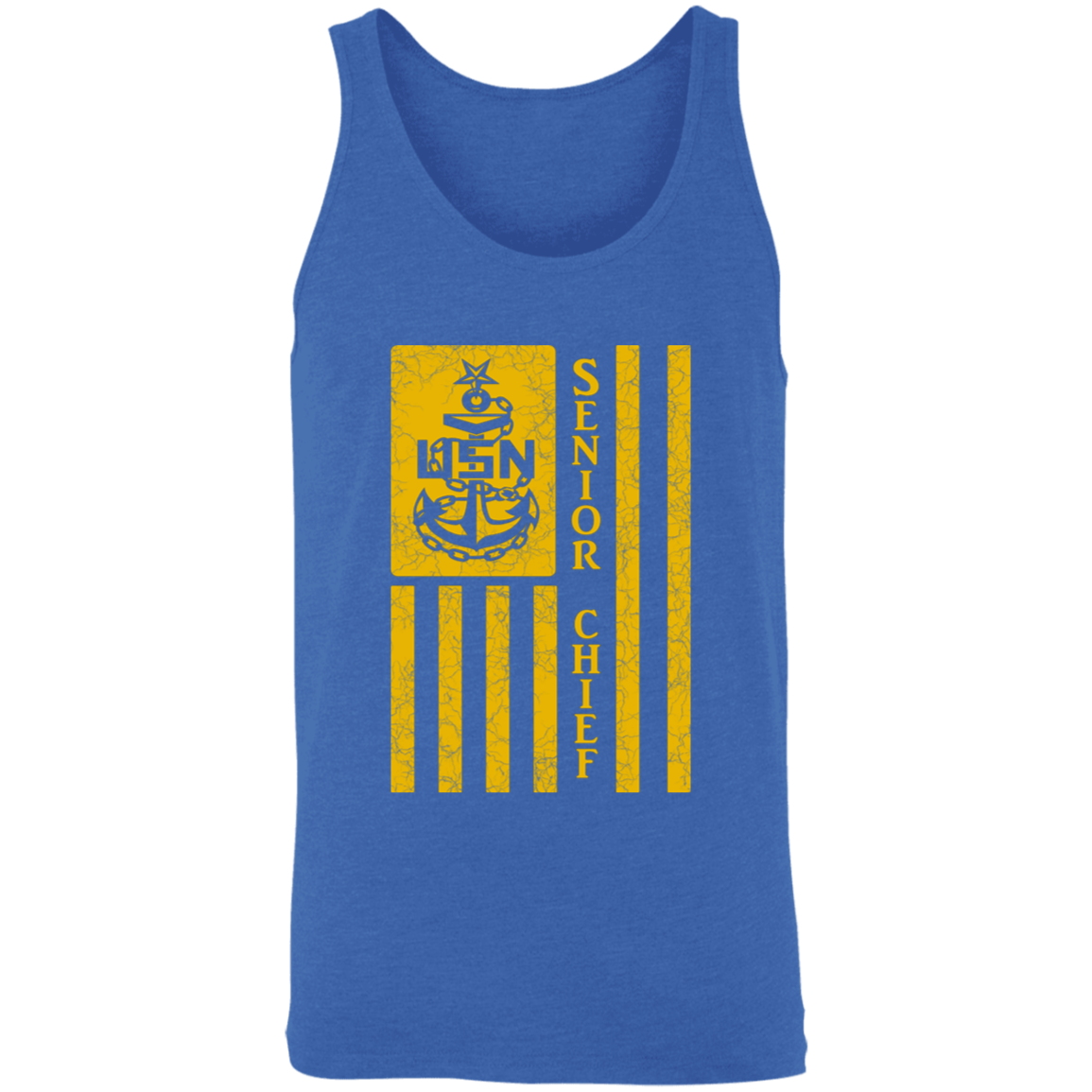 Senior Chief Flag Gold Unisex Tank