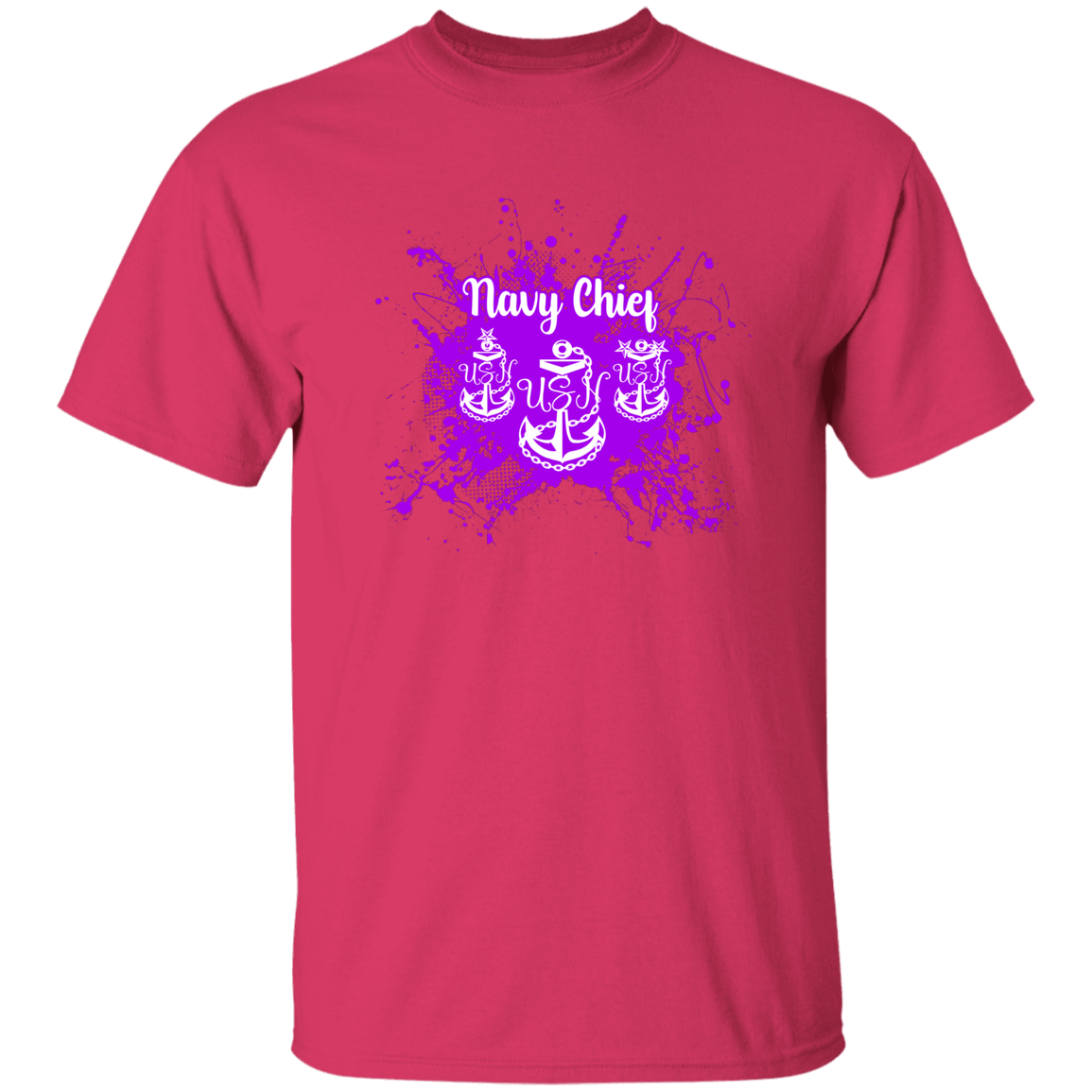 Navy Chief Purple Paint 5.3 oz. T-Shirt