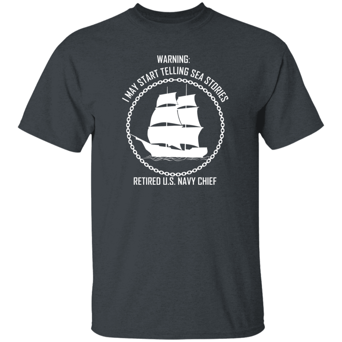 Retired Sea Stories White 5.3 oz. T-Shirt