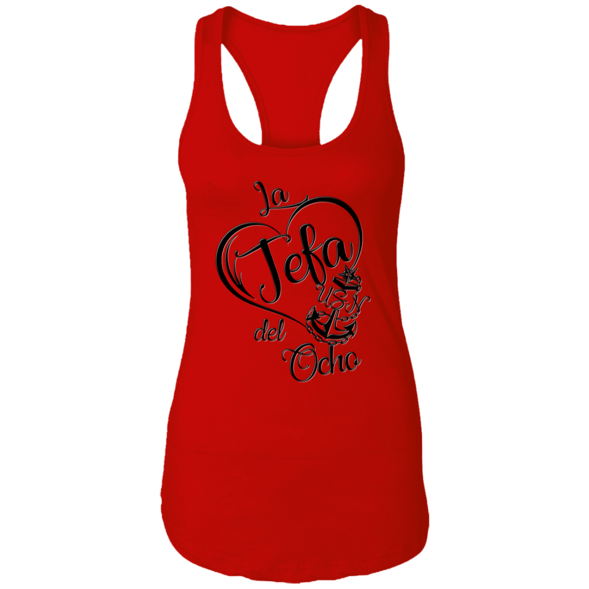La Jefa del Ocho Ladies Racerback Tank
