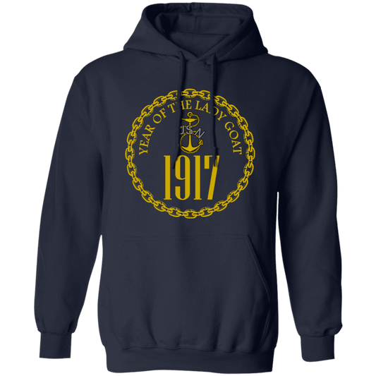 Year of the Lady Goat Gold Pullover Hoodie