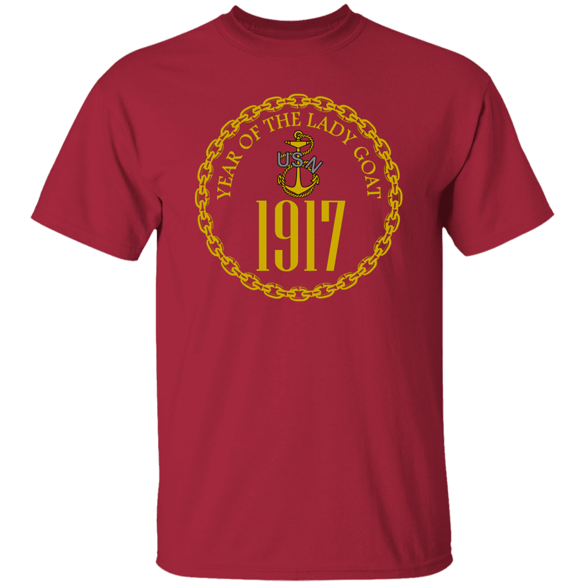 Year of the Lady Goat Gold 5.3 oz. T-Shirt
