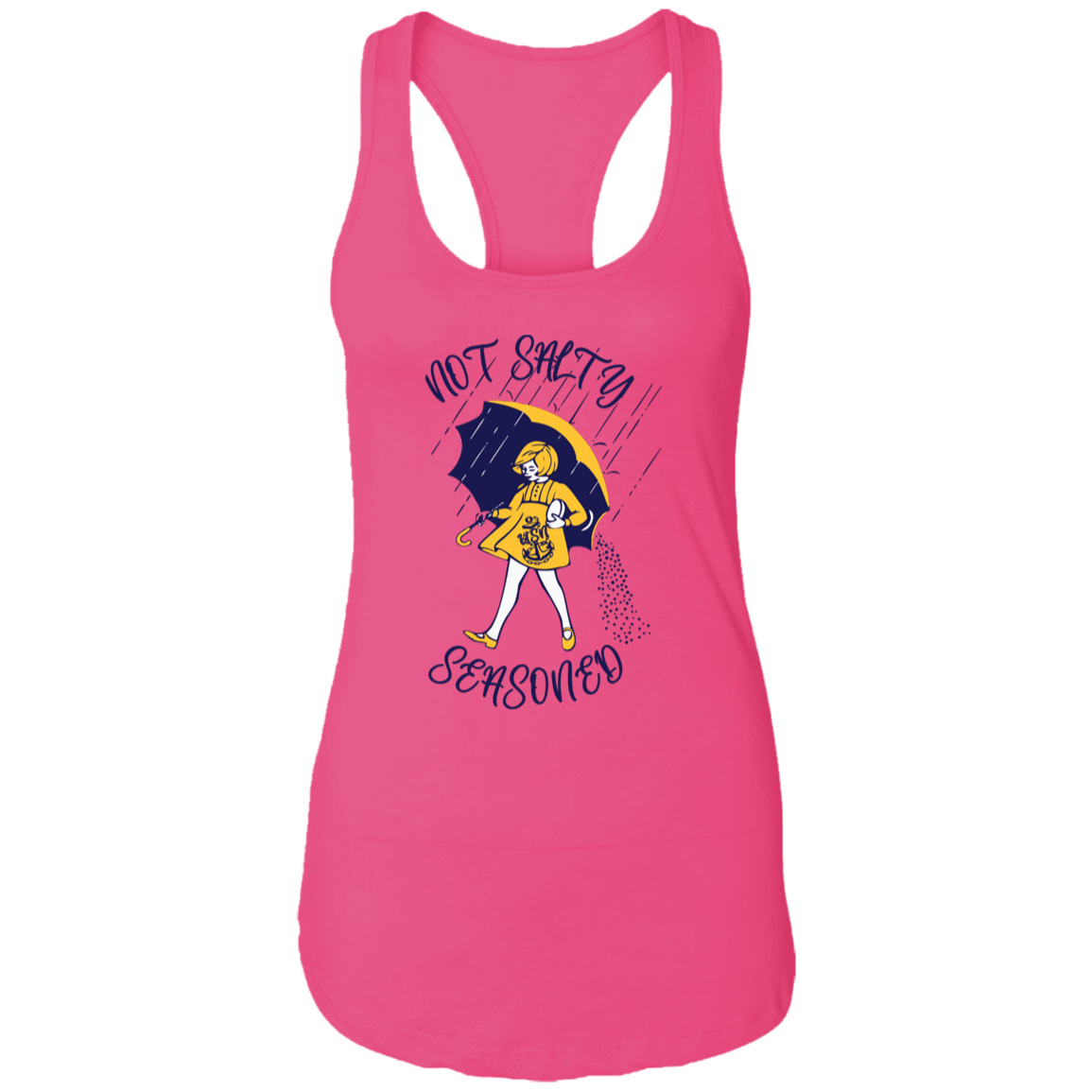 Not Salty Ladies Racerback Tank