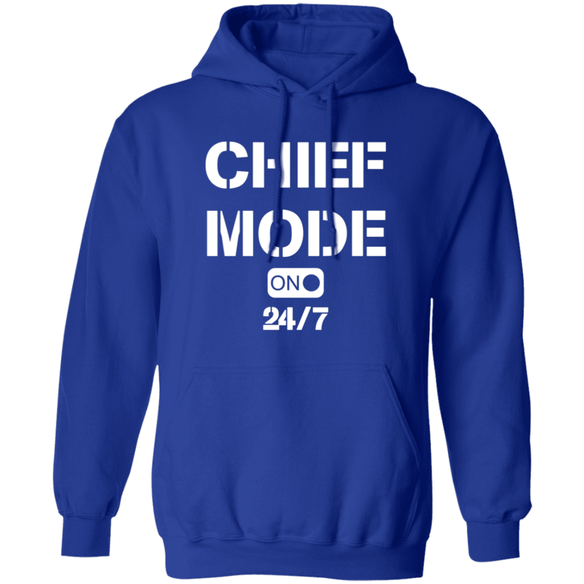 Chief Mode White Pullover Hoodie